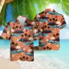 Tropical Sunset Hawaiian Shirt For Men Women, Aesthetic Sunset Aloha Button Down Short Sleeve Shirt, Palm Tree Hawaiian Beach Shirts