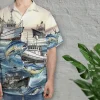 Tuna Ship Unisex Hawaiian Shirts, Tuna Fishing Crew Aloha Beach Shirt, Fishing Boat Button Down Short Sleeve Shirts Gifts For Men Women