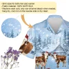 Hereford Cow Christmas Hawaiian Shirts, Snowy Christmas Farm Hawaiian Beach Shirts, Cow Lovers Button Down Short Sleeve Shirts, Xmas Gifts Aloha Shirt