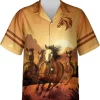 Horses Hawaiians Shirt For Men, Racing Horse Summer Beach Shirts, Vintage Horses Mens Casual Button Down Shirts Short Sleeve, Gift For Horses Lovers