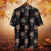 Colorful Turkey Thanksgiving Hawaiian Shirts, Turkeys Pattern Hawaiian Beach Shirts, 3d Aloha Shirts, Thanksgiving Gift Button Down Shirt Short Sleeve