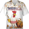 American Patriotic Chicken With Beer Hawaiian Shirts For Men, Chicken Button Down Hawaiian Shirt Short Sleeve, Patriotic Shirt, Hawaiian Aloha Shirt