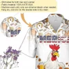 American Patriotic Chicken With Beer Hawaiian Shirts For Men, Chicken Button Down Hawaiian Shirt Short Sleeve, Patriotic Shirt, Hawaiian Aloha Shirt