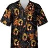 Bigfoot Tropical Pattern Hawaiian Shirt For Men Women, Bigfoot Summer Beach Button Down Short Sleeve Shirt, Sasquatch Shirt, Summer Aloha Shirt