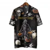 Funny Sasquatch Halloween Unisex Hawaiian Shirts, Trick-or-treat Symbol Aloha Beach Shirt, Spooky Halloween Icon Pattern Shirt, Family Matching Wear
