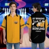 Personalized Bowling And Beer Hawaiian Shirts For Men, Custom Shirt, Bowling Casual Printed Shirt, Button Down Hawaiian Shirt, Bowling Team Shirt