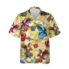 Camo Dragon Camo Hawaiian Shirts For Men Women, Flying Dinosaur Aloha Button Down Short Sleeve, Summer Beach Family Clothing, Camouflage Pattern