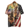 American Dragon Hawaiian Shirts For Everyone, Glorious Statue Of Liberty Unisex Aloha Button Down Short Sleeves, Man-printed Clothing