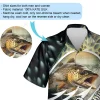 Trout Fishing Hawaiian Shirts For Men - Fisherman Mens Hawaiian Button Down Short Sleeve Shirts