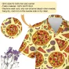 Pepperonis Pizza Hawaiian Shirts For Men And Women, Fast Food 3d Printed Unisex Aloha Button Down Short Sleeves, Italian Culture Pattern Shirts