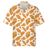 Fried Chicken Nugget Unisex Hawaiian Shirts For Men And Women, Unisex Aloha Short Sleeves, Summer Beach Shirt For Men And Women