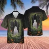 Halloween Ghost In The Window Hawaiian Shirt, Halloween Aloha Shirt, Ghost Hawaiian Shirt, Halloween Button Down Shirt For Men Women