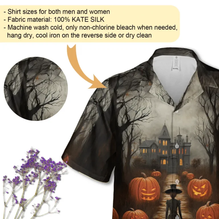 Halloween Horror Pumpkin Hawaiian Shirt, Halloween Shirt, Pumpkin Shirt, Spooky Season, Horror Halloween Shirt, Halloween Gift Shirt