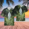 Ghost In The Garden Hawaiian Shirt For Men And Women, Ghost Shirt, Casual Button Down Printed Shirt, Halloween Shirt, Hawaiian Beach Shirt