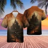 Halloween Haunted Castle Hawaiian Shirt For Men Women, Haunted Castle Shirt, Halloween Shirt, Halloween Gift, Spooky Season Shirt