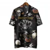Werewolf Witch Ritual Unisex Hawaiian Shirts, Trick-or-treat Game Pattern Shirt, Horror Crystal Ball Pumpkin Aloha Shirt, Spider Web Printed Top