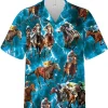 Horse Jockey Hawaiian Aloha Shirts For Men, Horse Racing Button Down Hawaiian Shirts Short Sleeves, Summer Beach Shirt, Horse Shirt