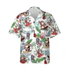 Merry Christmas Hawaiian Shirt For Men And Women, Tropical Beach Themed Aloha Shirt, Santa Clause Hawaii Clothes, Xmas Gift For You