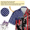 American Lineman Hawaiian Shirt, Us Flag Printed Shirt, Smoke Patterned Aloha Beach Shirt, Electrician Gift, Patriotic Shirt