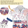 Merica Pigs Hawaiian Shirts For Men, Funny Pigs Firework Summer Beach Shirts, 4th Of July Casual Button Down Men Women Hawaiian Shirts Short Sleeve