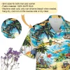 Skeleton Island Unisex Hawaiian Shirt, Pineapple Skull Printed Button Down Short Sleeves, Unisex Aloha Shirt, Summer Beach Shirt