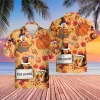 Thanksgiving Party Unisex Hawaiian Shirt, Turkey Chef Printed Shirt, Sweet Cakes Aloha Button Down Shirt, Fall Leaves Pattern Clothing