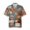 I'm Not A Turkey Eat Beef Hawaiian Shirt, Thanksgiving Family Shirt, Autumn Garden Aloha Button Down Shirt, Fall Vibes Pattern Clothing, Thankful Gift