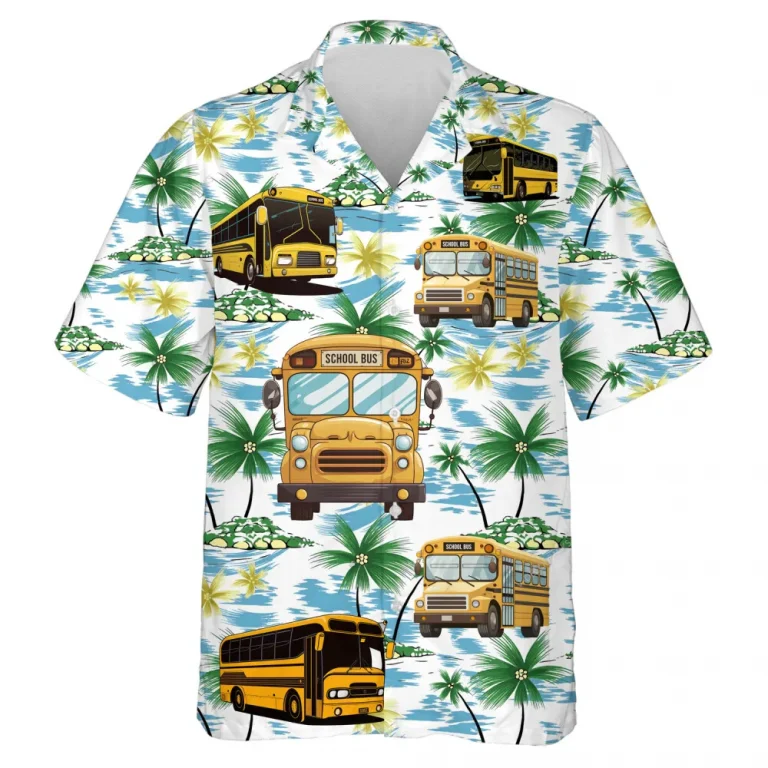 Big Trailer 3d Printed Unisex Hawaiian Shirt, Watercolor Island Aloha Button Down Shirt For Men And Women, Container Pattern Clothing, Summer Wear