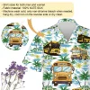 Big Trailer 3d Printed Unisex Hawaiian Shirt, Watercolor Island Aloha Button Down Shirt For Men And Women, Container Pattern Clothing, Summer Wear
