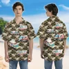Animated Ambulance Unisex Hawaii Shirt, Doctor Car Aloha Button Down Short Sleeve, Emergency Situation Clothing, Funny Aloha Shirt