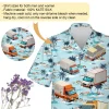 Truck Variety Unisex Hawaii Shirt, Vans 3d Printed Aloha Beach Shirt, Tropical Island Summer Clothing, Family Matching Shirt