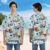 Truck Variety Unisex Hawaii Shirt, Vans 3d Printed Aloha Beach Shirt, Tropical Island Summer Clothing, Family Matching Shirt
