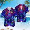 Brightful Cocktail Neon Hawaiian Shirt, Drink Summer Aloha Beach Button Down Shirts, Vintage Mens Hawaii Shirt, Funny Aloha Clothing