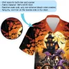Basset Hound All Over Printed Hawaii Shirt, Spooky Halloween Night Aloha Beach Button Down Shirts, Pumpkin Aloha Beach Clothing, Summer Men's Shirt