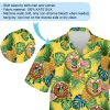 Cute Donuts Eating Donut Hawaiian Shirt For Men Women, Tropical Pineapple Aloha Beach Shirts, Uniquely Printed Mens Button Down Shirt