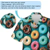 Amazing Glazed Donut Hawaiian Shirt For Men Women, Delicious Cake Aloha Beach Shirts, Food Pattern Mens Button Down Shirt, Unisex Clothing