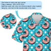 Usa Flag Patterned Donuts Hawaiian Shirt For Men Women, Star Pattern Aloha Beach Shirts, Starry Sky Mens Button Down Shirt, Independence Day Clothing