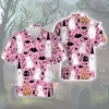 Adorable Ghost Men Hawaiian Shirt, Halloween Day Aloha Beach Button Down Shirts, Animated Halloween Objects Printed Clothing, Unisex Wear