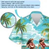 Hula Couple Travel Unisex Hawaii Shirt, Summer Aloha Beach Shirts, Mens Button Down Hawaiian Shirt, Tropical Flower Printed Top