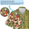 Hula Girl Dancing Hawaiian Shirt For Men Women, Tiki Patterned Aloha Beach Shirts, Tropical Beach Travel Men's Button Down Shirt, Everyday Clothing