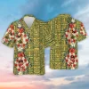 Hula Girl Dancing Hawaiian Shirt For Men Women, Tiki Patterned Aloha Beach Shirts, Tropical Beach Travel Men's Button Down Shirt, Everyday Clothing