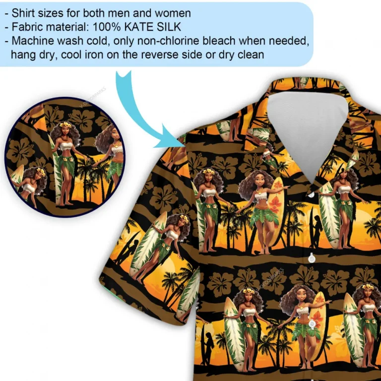 Hula Surfboard Hawaiian Shirt For Men Women - Tropical Beach Sport Aloha Shirts, Surfing Lover Top, Unisex Wear, Family Travel Clothing