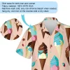 Vanilla Ice Cream Hawaiian Shirt For Men Women, Chocolate Mint Flavor Lover Aloha Beach Shirts, Men's And Women's Button Down Shirt, Summer Clothing