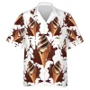 Chocolate Vanilla Ice Cream Unisex Hawaiian Shirt, Delicious Sweets Printed Aloha Vibes Shirt, Summer Vacation Button Down Shirt