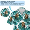 Lion Aloha Tropical Men Hawaiian Shirt - Summer Aloha Beach Button Down Shirts