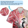 Watercolor Peacock Aesthetic Hawaiian Shirt, Feather Pattern Casual Short Sleeve, Summer Beach Aloha Button-down Shirt, Unisex Clothing