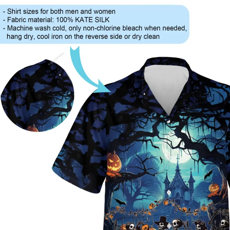 Creepy Corpse Wedding Hawaiian Shirt For Men Women, Sculptured Pumpkin Lantern Halloween Aloha Shirts, Halloween Party Button-down Top