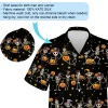 Wicked Magician And Witch Skeleton Hawaiian Shirt For Men And Women, Wicked Pumpkin Lantern Aloha Beach Button-down Shirts, Halloween Vibe Top