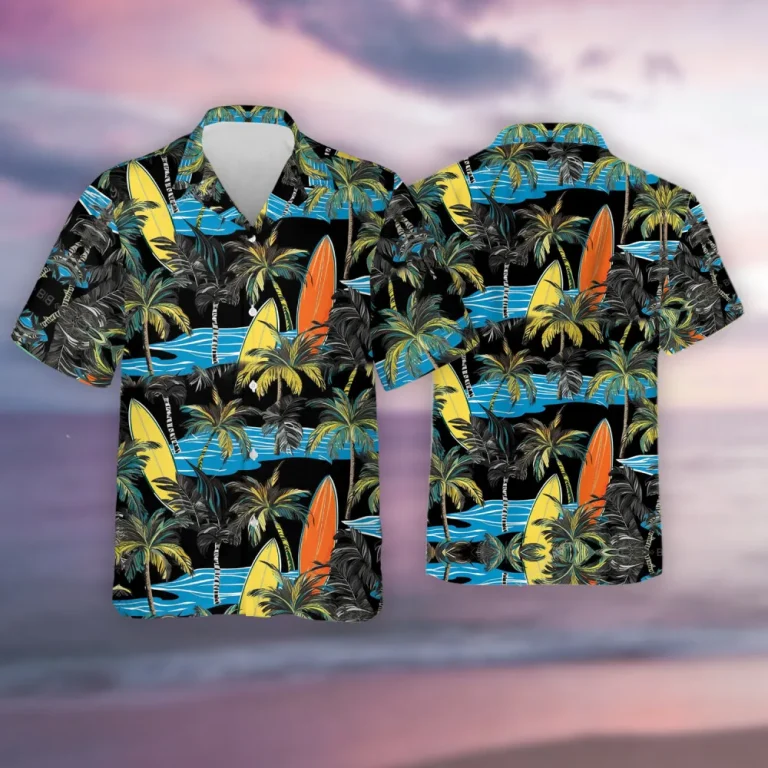 Double Surfboard Unisex Hawaiian Shirt, Surfway Aloha Beach Button Down Shirts For Men And Woman, Friend Group Travel Clothing