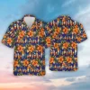 Surfing Board Within Hibiscus Hawaiian Shirt For Men And Women, Tropical Flowers Printed Aloha Shirts, Casual Button-down Clothing, Unisex Top